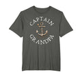 Captain Grandpa Boat Sailing Boating Anchor T-Shirt - Graphic Print Unisex - T-Shirt, Sweatshirt, Hoodie