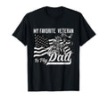 My Favorite Veteran Is My Dad Proud T-Shirt - Minimalist Print for Adults - T-Shirt, Sweatshirt, Hoodie