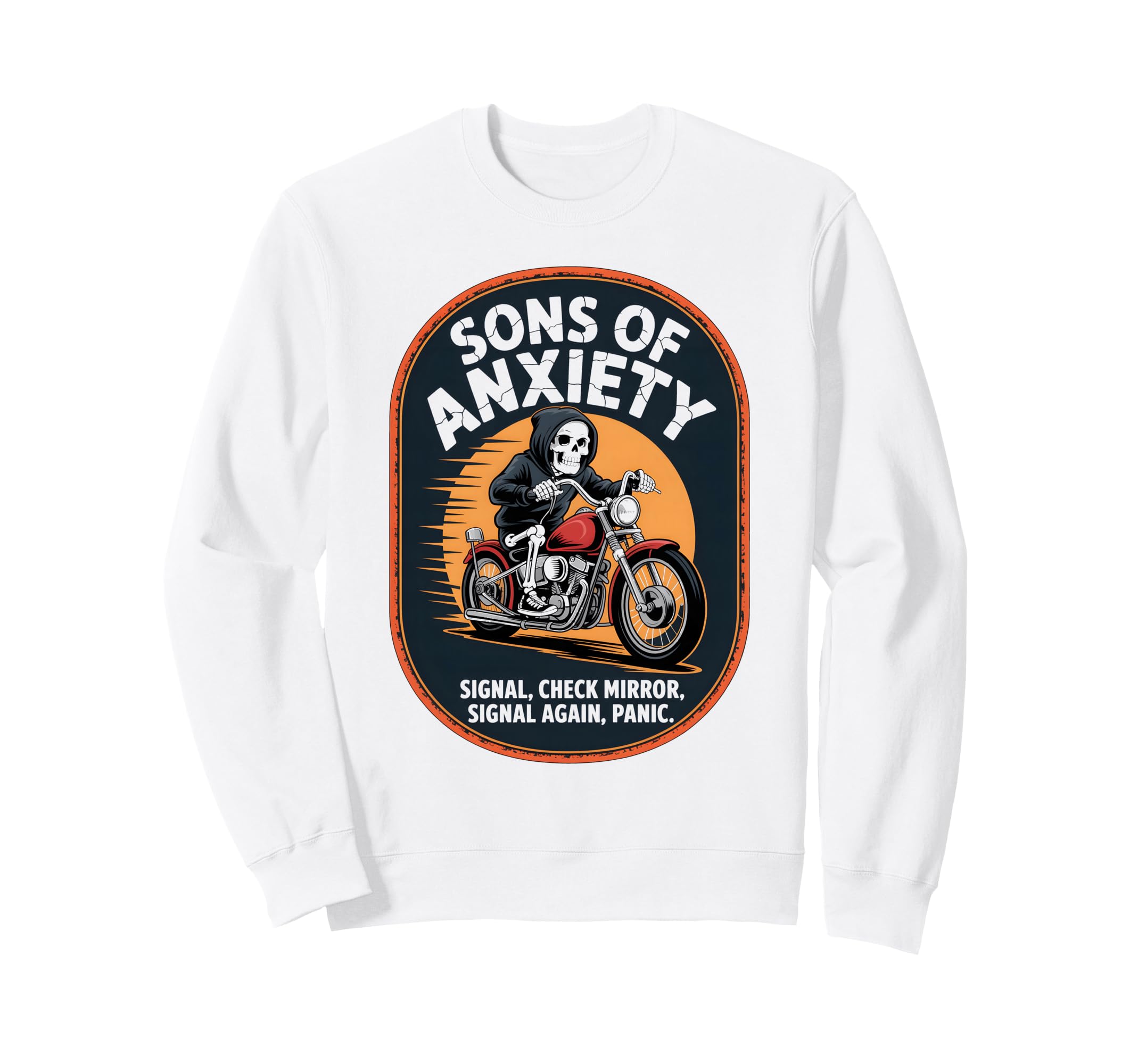 Biker Motorbiker Motorcyclist Dirt Sweatshirt - Custom Art Print Unisex - T-Shirt, Sweatshirt, Hoodie
