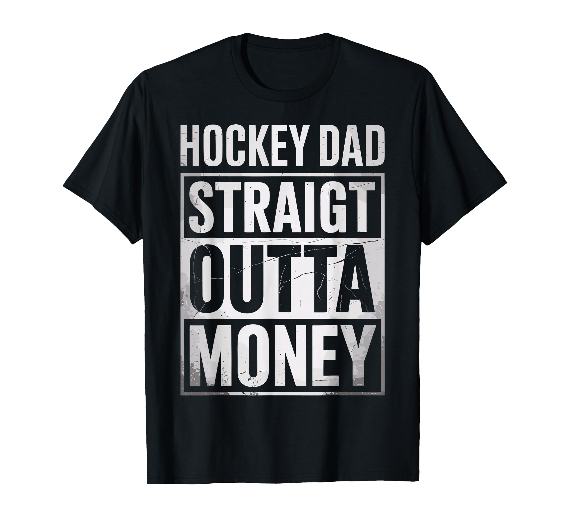 Funny Ice Hockey Dad Straight Outta T-Shirt - Streetwear Style for Adults - T-Shirt, Sweatshirt, Hoodie