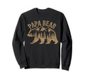 Rustic Papa Bear Wilderness Sweatshirt - Casual Everyday Wear Unisex - T-Shirt, Sweatshirt, Hoodie