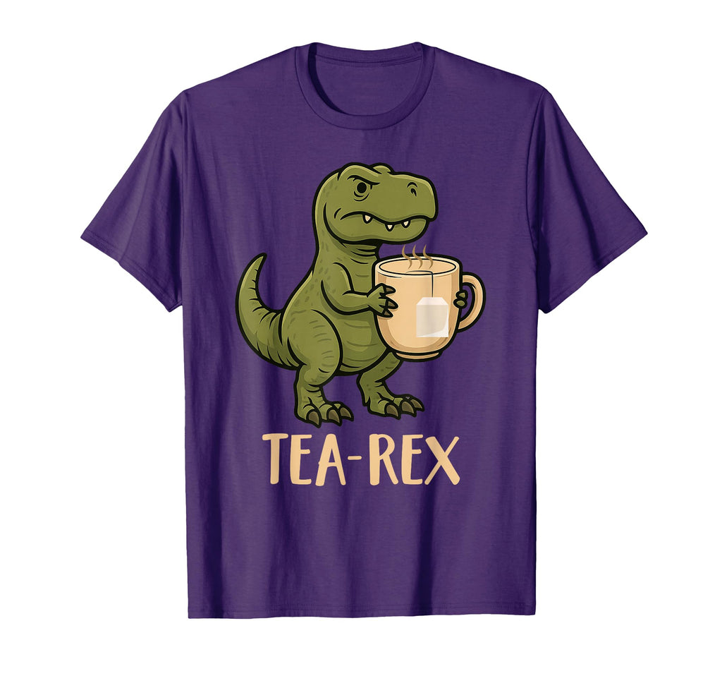 Funny Tea Rex Dinosaur Tea Drinkers T-Shirt - Novelty Apparel for Adults - T-Shirt, Sweatshirt, Hoodie