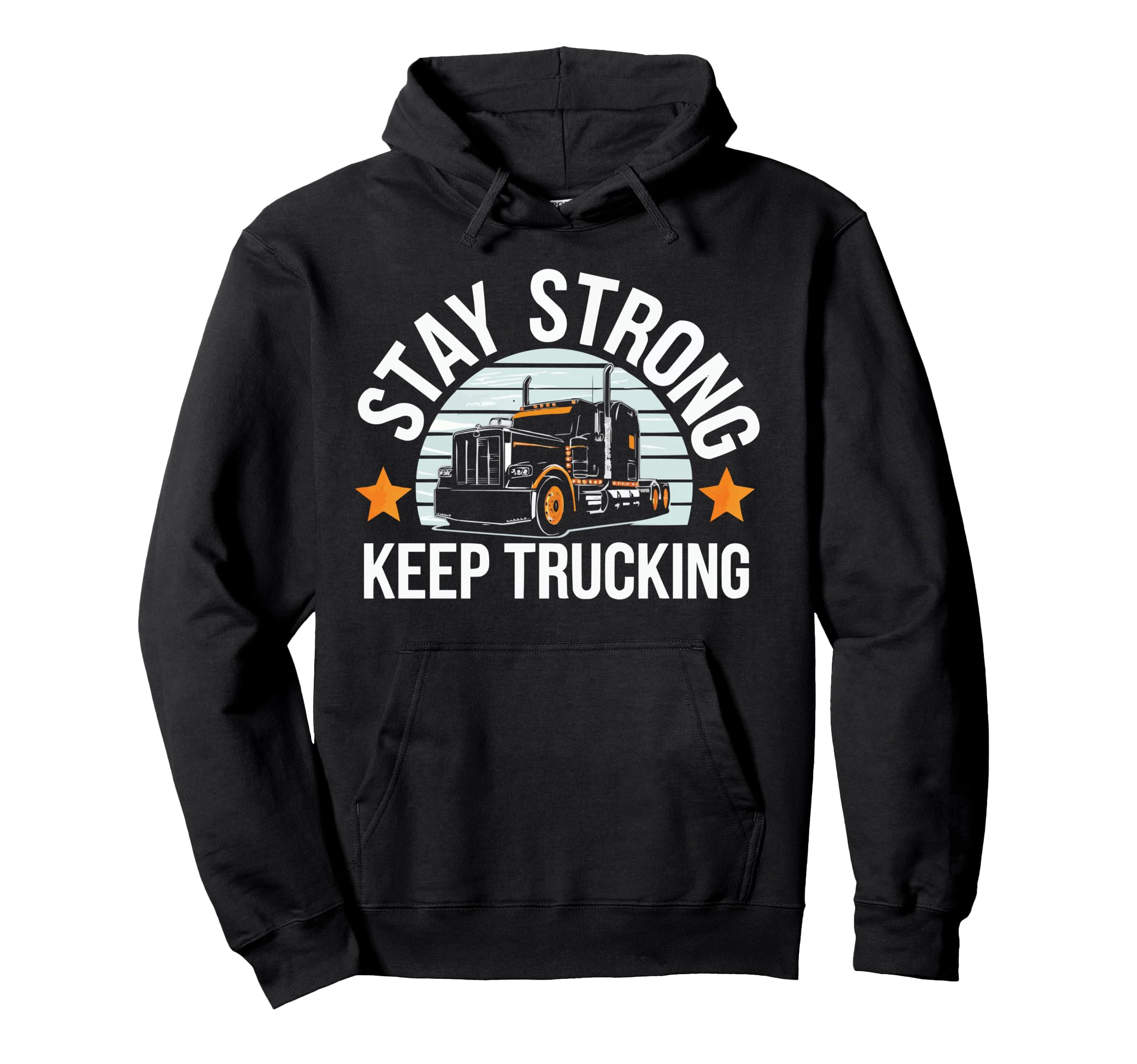 Trucker Motivational Truck Driver Proud Hoodie - Unique Graphic Men Women - T-Shirt, Sweatshirt, Hoodie