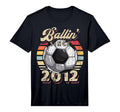 Ballin Since 2012 10Th Soccer Birthday T-Shirt - Aesthetic Graphic Unisex - T-Shirt, Sweatshirt, Hoodie