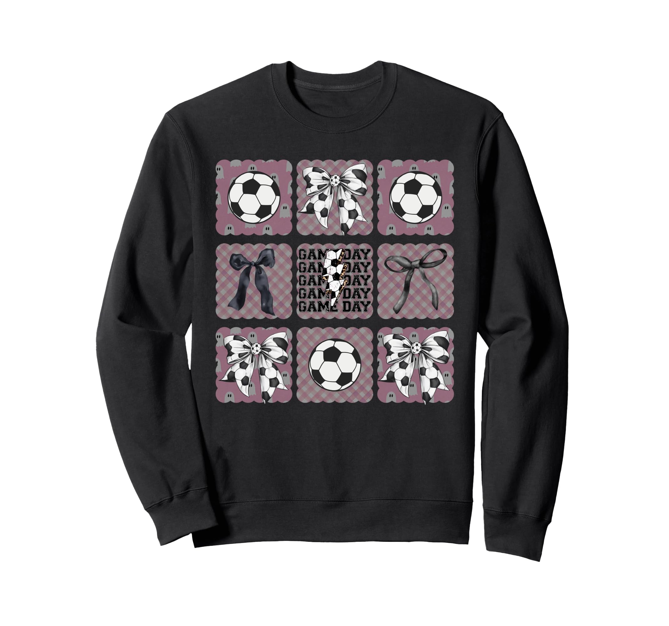 Coquette Bow Preppy Soccer Sweatshirt - Unique Graphic for Adults - T-Shirt, Sweatshirt, Hoodie