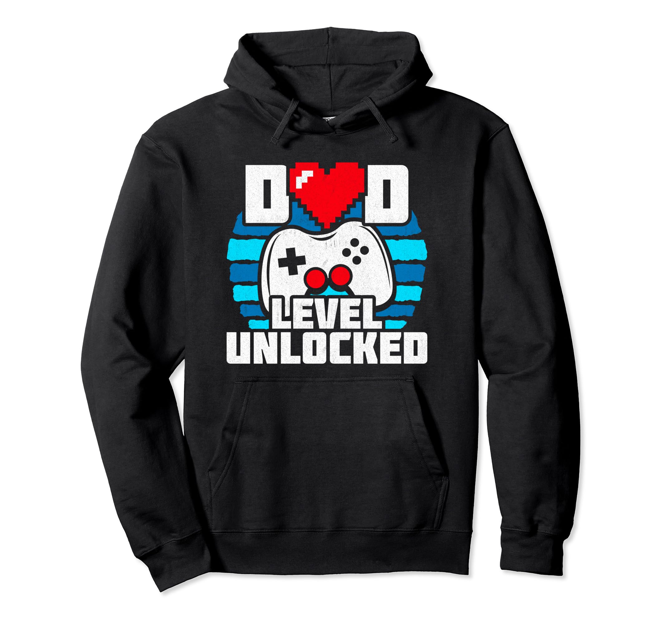New Dad Level Unlocked Gamer Dad Hoodie - Fun Novelty Design Unisex - T-Shirt, Sweatshirt, Hoodie