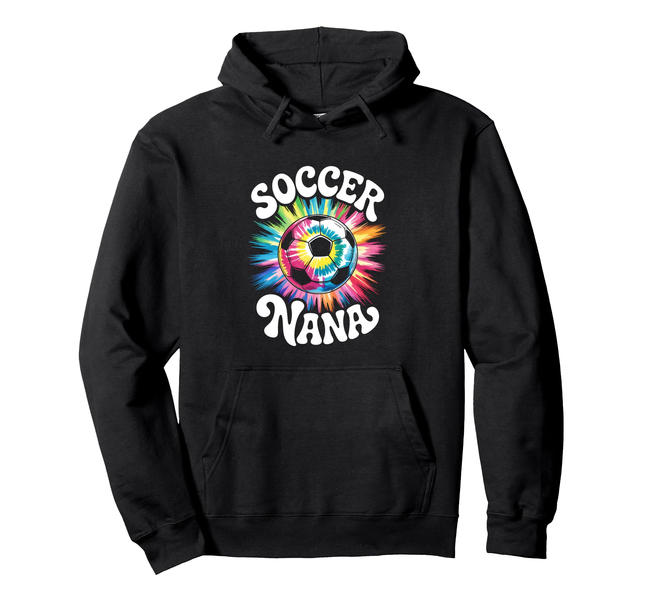 Soccer Nana Grandma Tie Dye Hoodie - Graphic Print Men Women - T-Shirt, Sweatshirt, Hoodie
