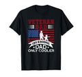 Cooler Veteran Dad Proud American T-Shirt - Minimalist Print for Adults - T-Shirt, Sweatshirt, Hoodie