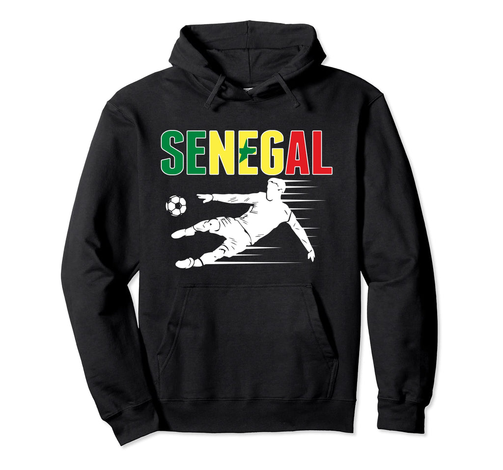 Senegal Soccer Fans Jersey Senegalese Hoodie - Graphic Print for Adults - T-Shirt, Sweatshirt, Hoodie