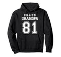 Number 81 Custom Proud Soccer Futbol Hoodie - Aesthetic Graphic Men Women - T-Shirt, Sweatshirt, Hoodie