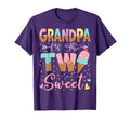 Grandpa Two Sweet 2Nd Birthday Summer T-Shirt - Trendy Graphic Men Women - T-Shirt, Sweatshirt, Hoodie