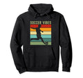 Soccer Vibes Soccer Player Stripes Sunset Hoodie - Novelty Apparel Unisex - T-Shirt, Sweatshirt, Hoodie