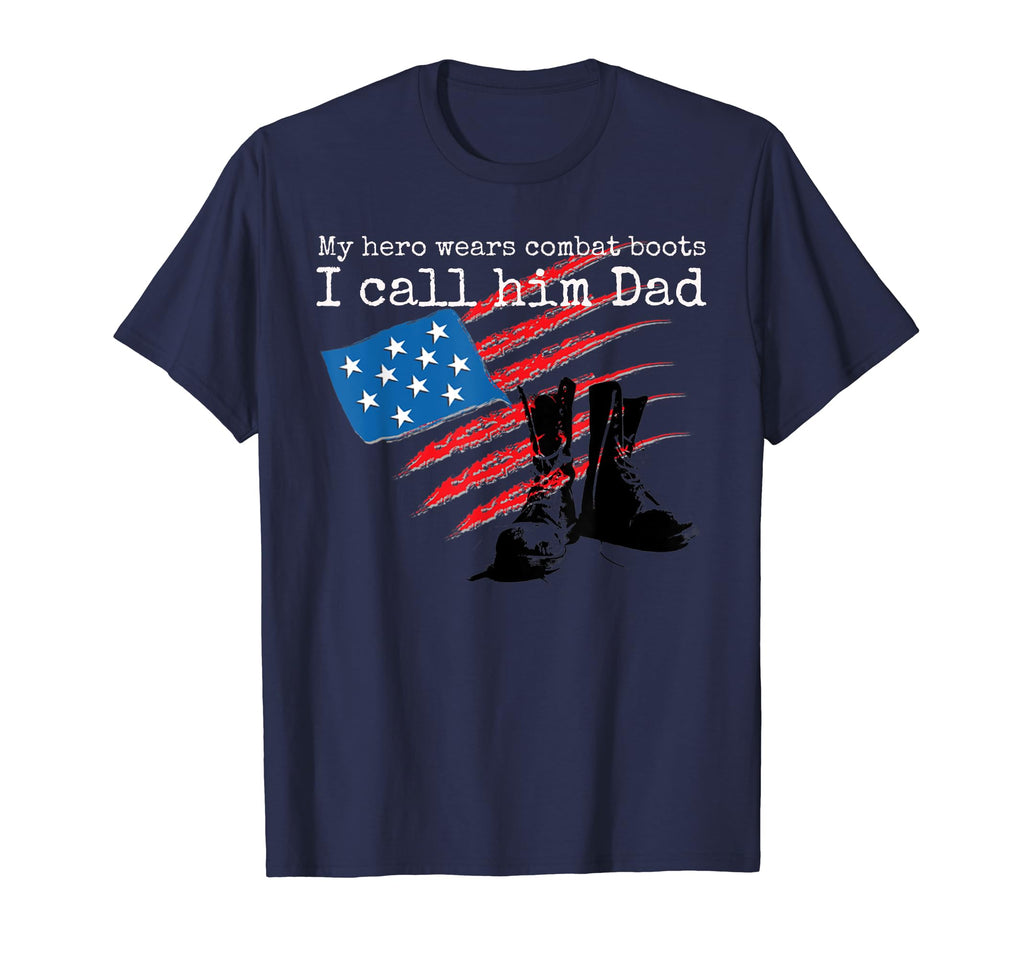 My Hero Wears Combat Boots I Call Him T-Shirt - Aesthetic Graphic Unisex - T-Shirt, Sweatshirt, Hoodie
