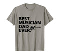 Best Musician Dad Ever Bass Guitar T-Shirt - Custom Art Print Unisex - T-Shirt, Sweatshirt, Hoodie