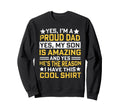 Dad Proud Dad Son Fathers Day Sweatshirt - Novelty Apparel Men Women - T-Shirt, Sweatshirt, Hoodie