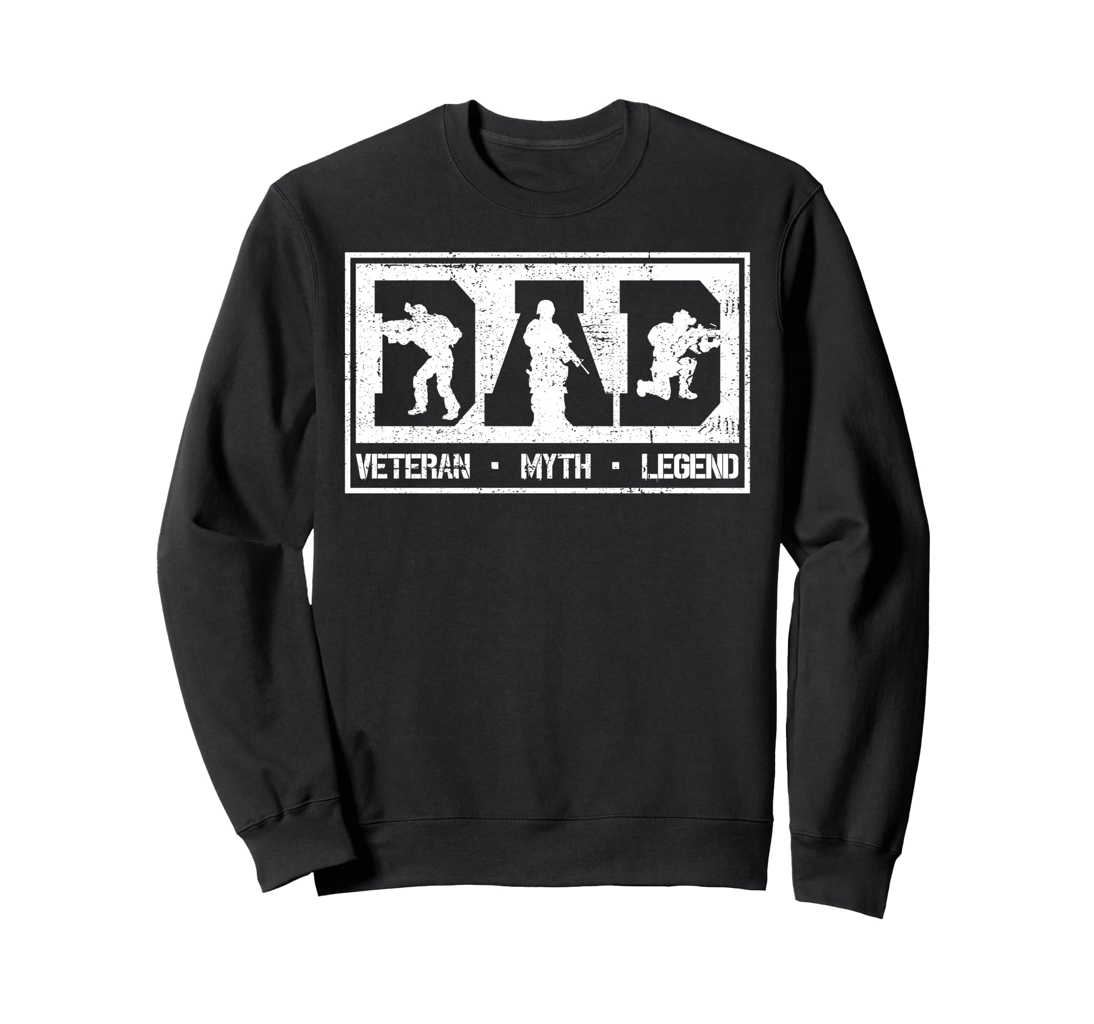 Dad Veteran Myth Legend Fathers Day Sweatshirt - Custom Art Print Unisex - T-Shirt, Sweatshirt, Hoodie