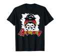 Soccer Germany Messy Bun German T-Shirt - Fun Novelty Design Men Women - T-Shirt, Sweatshirt, Hoodie