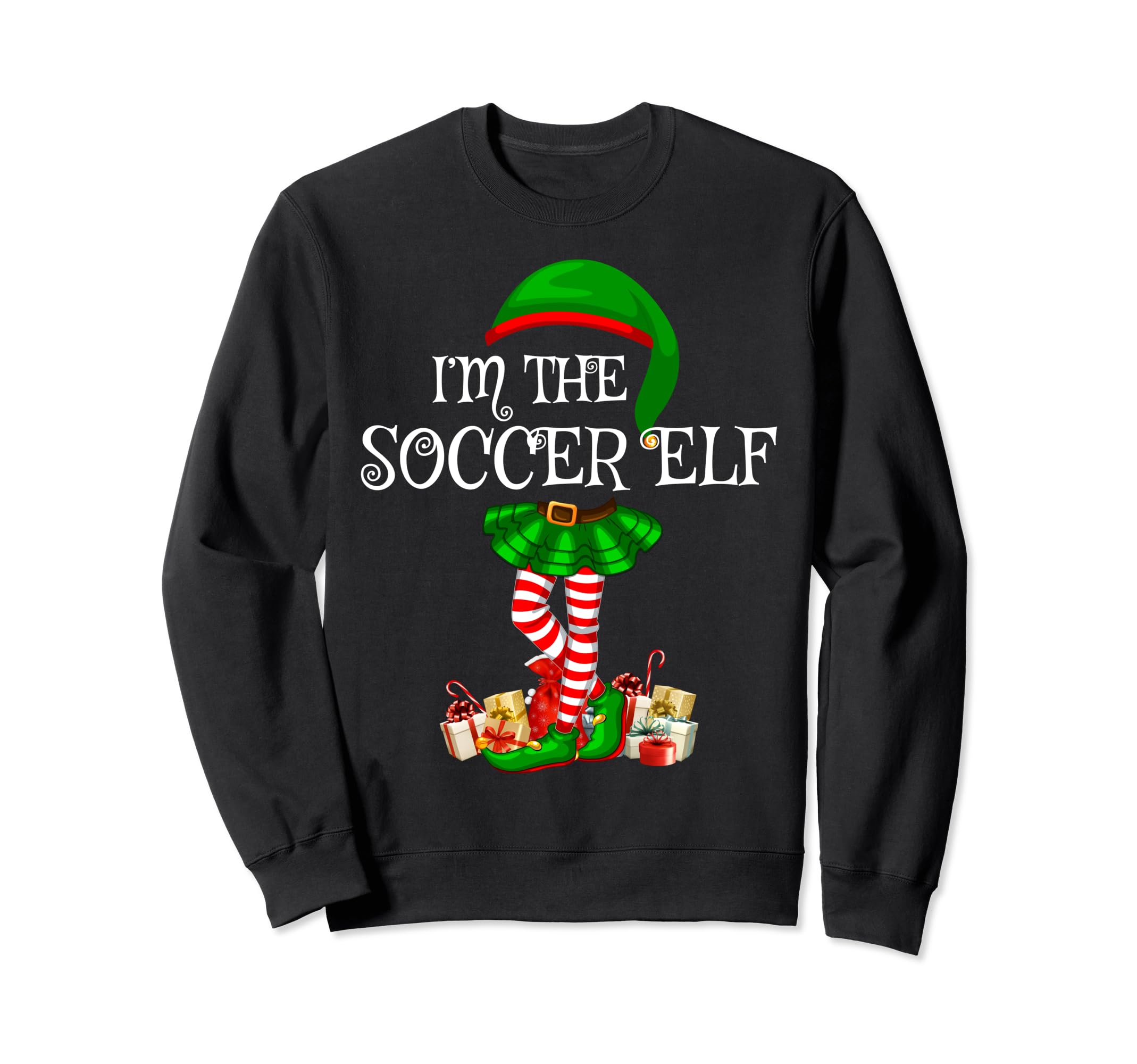 Matching Family Im Soccer Elf Sweatshirt - Aesthetic Graphic for Adults - T-Shirt, Sweatshirt, Hoodie