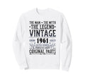1961 T Shirts Funny 1961 Birthday Sweatshirt - Custom Art Print Men Women - T-Shirt, Sweatshirt, Hoodie