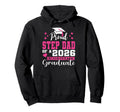 Proud Step Dad Kindergarten Graduate Hoodie - Graphic Print for Adults - T-Shirt, Sweatshirt, Hoodie