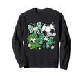 Bow Soccer Checkered Flowers Sweatshirt - Minimalist Print for Adults - T-Shirt, Sweatshirt, Hoodie