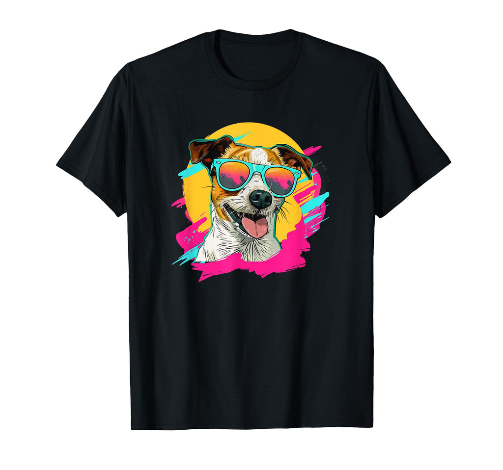 Mens Womens 80S 90S Jack Russell Terrier T-Shirt - Novelty Apparel Unisex - T-Shirt, Sweatshirt, Hoodie