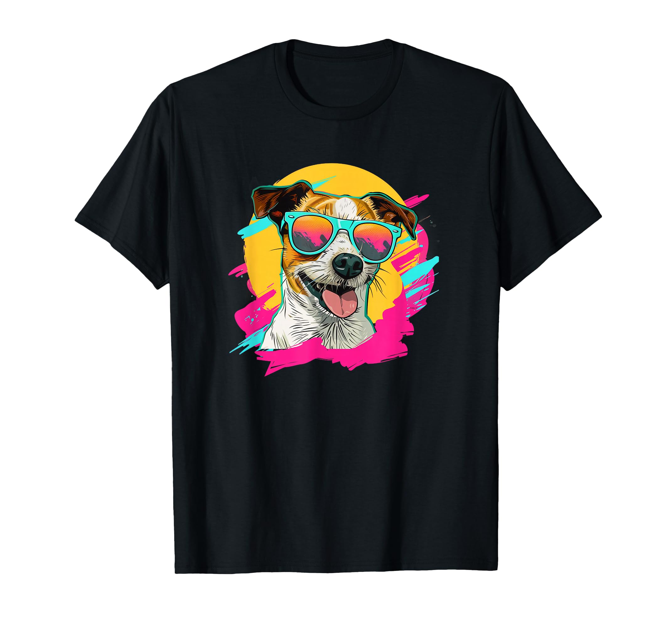 Mens Womens 80S 90S Jack Russell Terrier T-Shirt - Novelty Apparel Unisex - T-Shirt, Sweatshirt, Hoodie