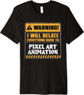 Pixel Art Animation Premium - Adult & Kids T-Shirts, Sweatshirts & Hoodies apparel design preview 1