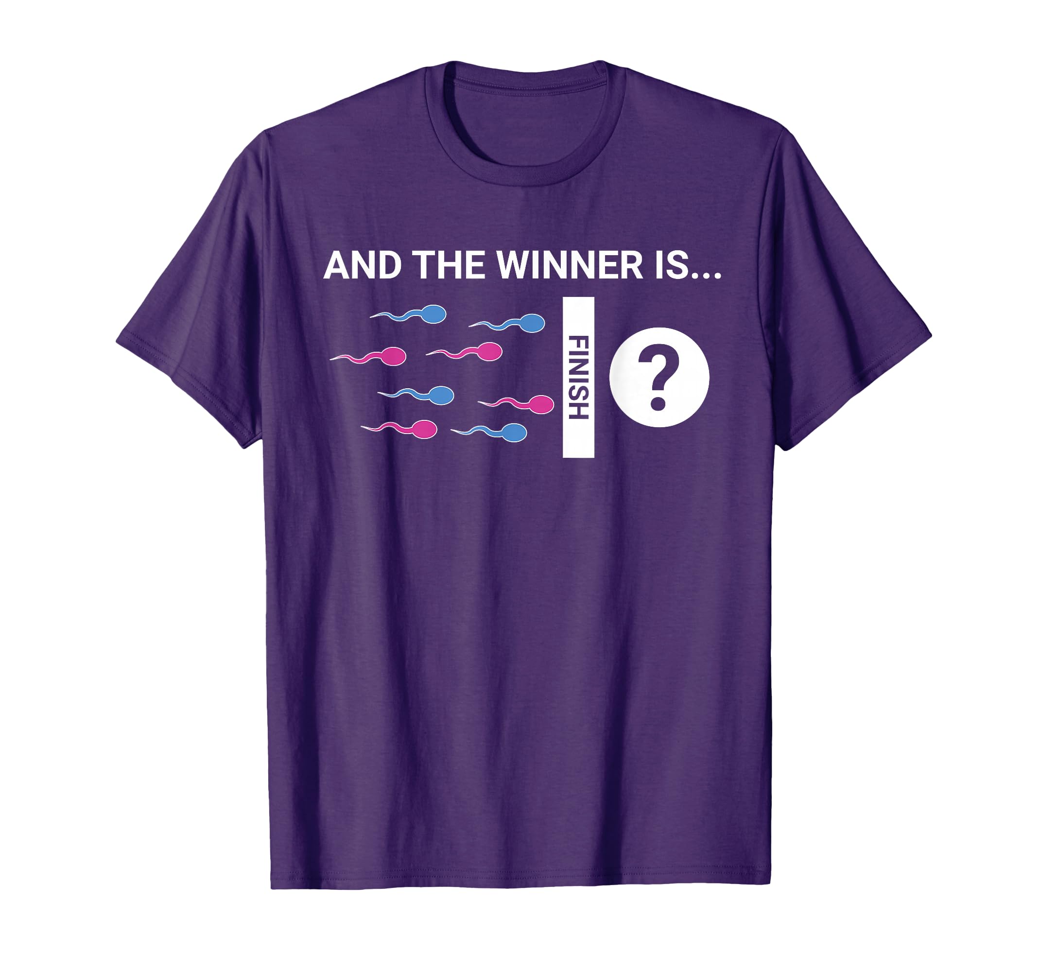 Winner Is Gender Reveal Party Joke T-Shirt - Casual Everyday Wear Men Women - T-Shirt, Sweatshirt, Hoodie