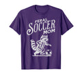 Feral Soccer Mom Raccoon Soccer T-Shirt - Aesthetic Graphic Men Women - T-Shirt, Sweatshirt, Hoodie