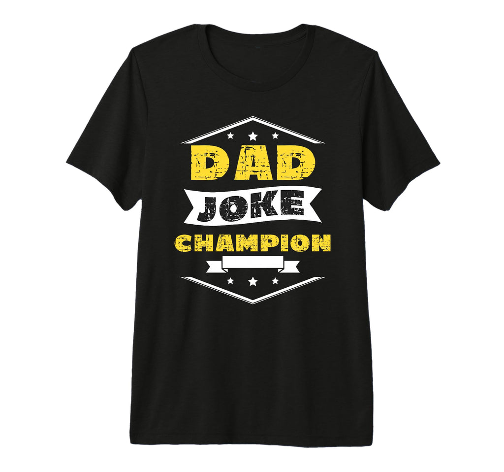 Dad Joke Champion Fathers Tri Blend T-Shirt - Fun Novelty Design Unisex - T-Shirt, Sweatshirt, Hoodie