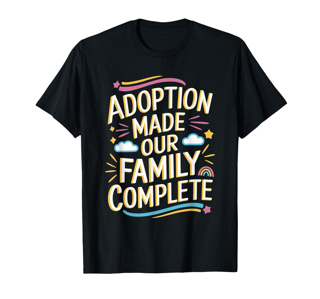Adoption Day And Family Adoption Dad T-Shirt - Minimalist Print for Adults - T-Shirt, Sweatshirt, Hoodie
