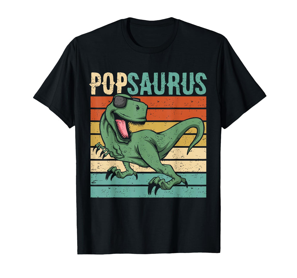 Pop Fathers Day Saurus Dinosaur T Rex T-Shirt - Custom Art Print Men Women - T-Shirt, Sweatshirt, Hoodie