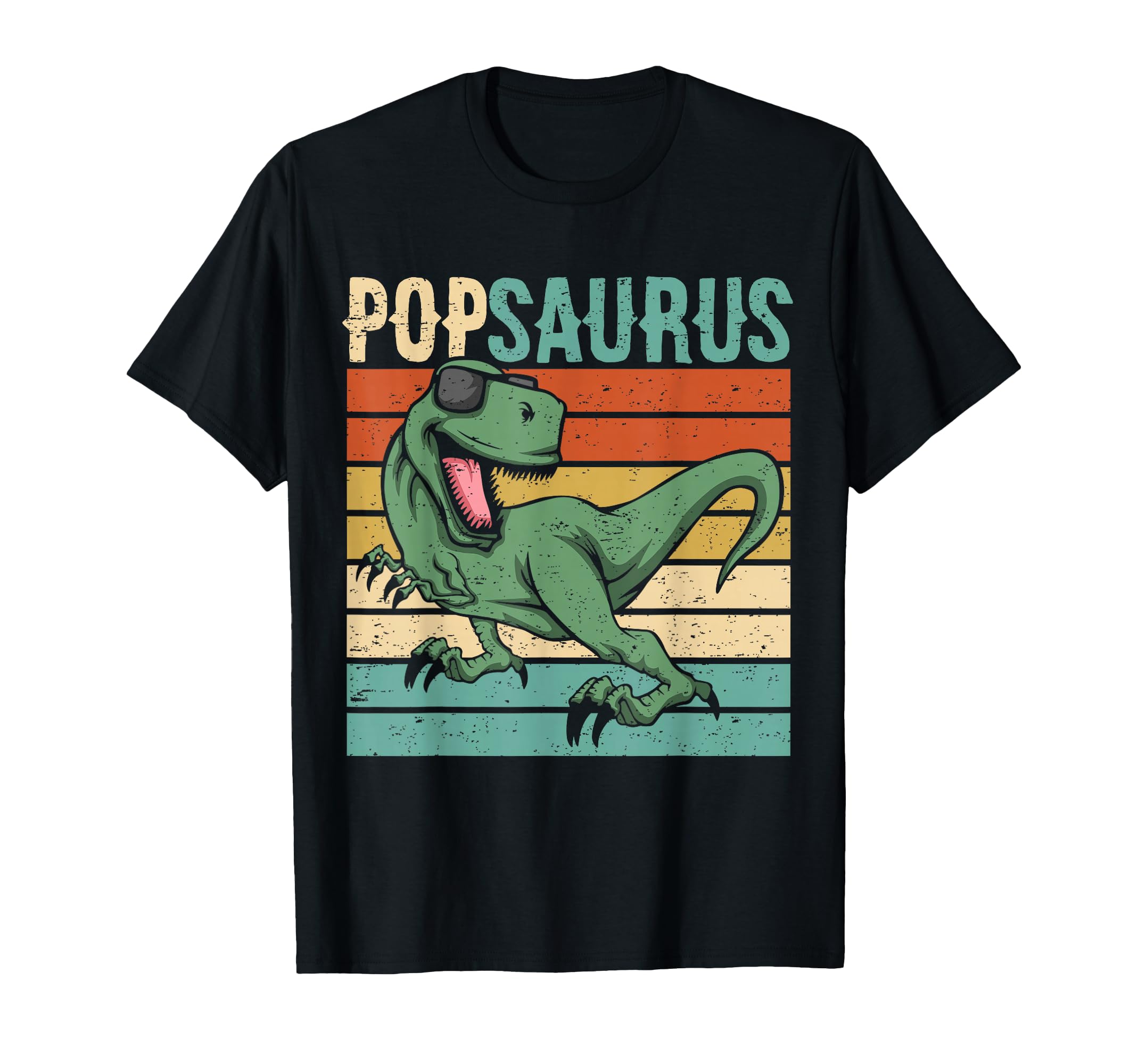 Pop Fathers Day Saurus Dinosaur T Rex T-Shirt - Custom Art Print Men Women - T-Shirt, Sweatshirt, Hoodie