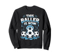 Baller Is Now 8 Ice Cream Drip Sweatshirt - Minimalist Print Men Women - T-Shirt, Sweatshirt, Hoodie