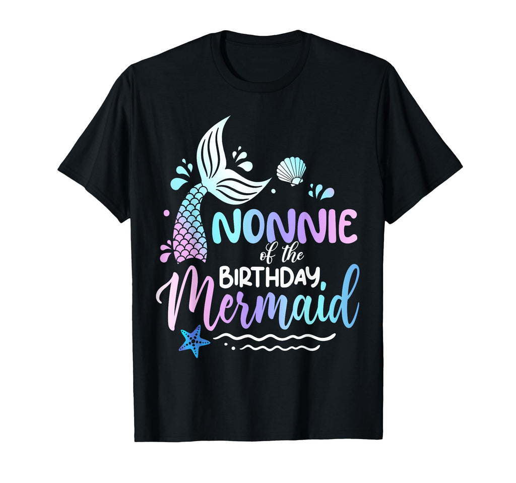 Nonnie Birthday Mermaid Family T-Shirt - Streetwear Style Men Women - T-Shirt, Sweatshirt, Hoodie