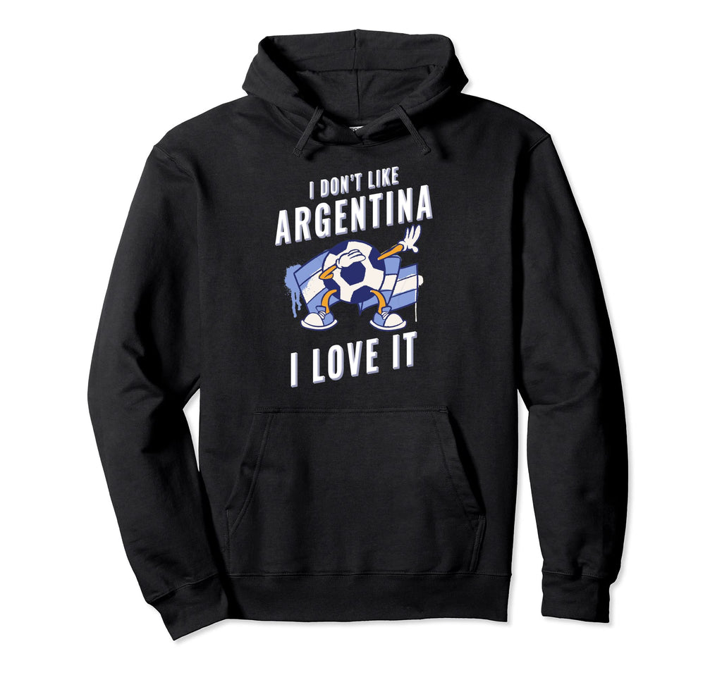 Argentina Soccer Supporters Fun Flag Hoodie - Unique Graphic for Adults - T-Shirt, Sweatshirt, Hoodie