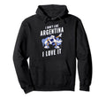 Argentina Soccer Supporters Fun Flag Hoodie - Unique Graphic for Adults - T-Shirt, Sweatshirt, Hoodie