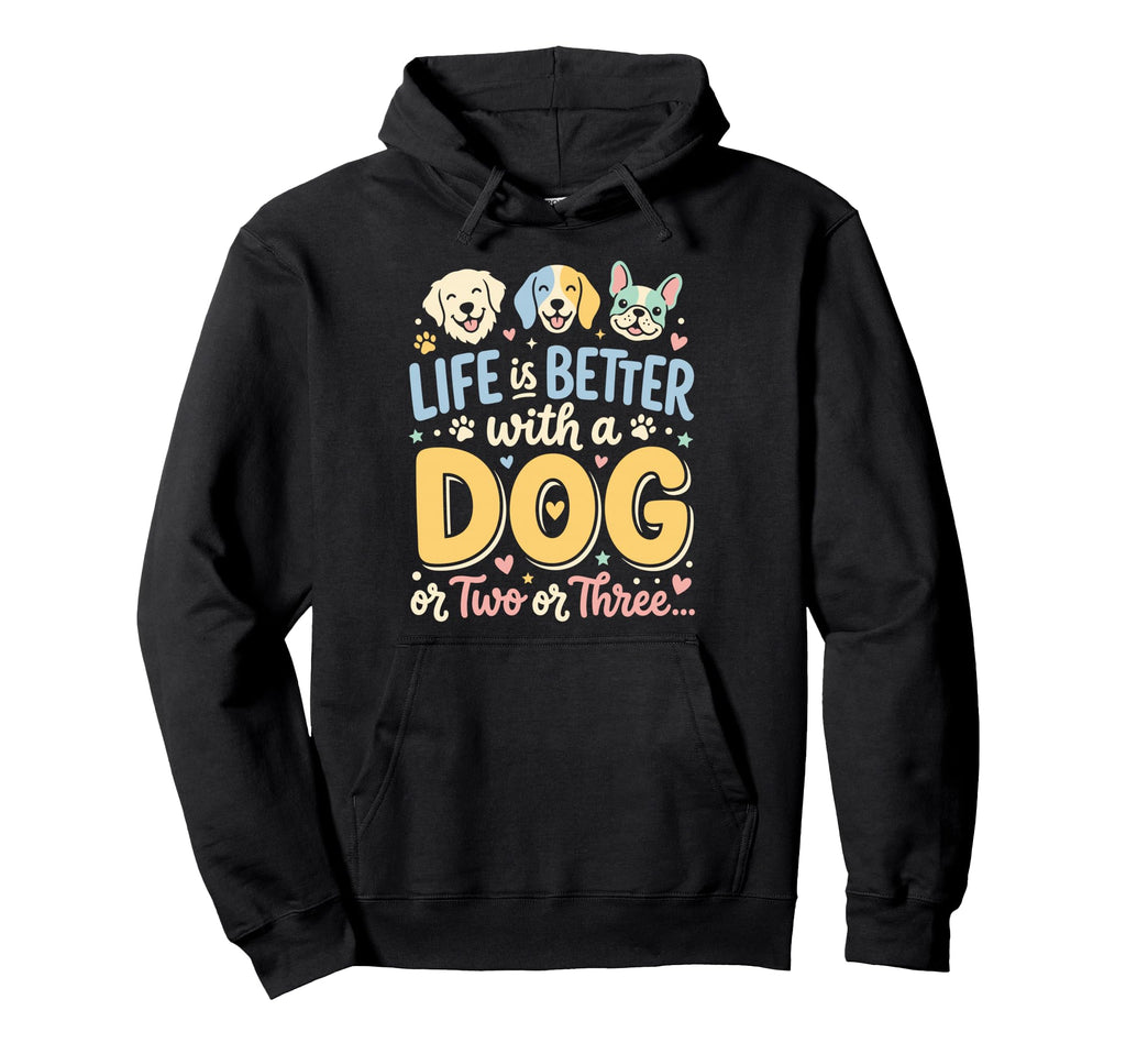 Dog Mom Dog Dad Dog Lover Multi Hoodie - Casual Everyday Wear for Adults - T-Shirt, Sweatshirt, Hoodie