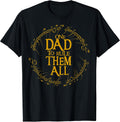 One Dad to Rule Them All Funny Fantasy Nerd Graphic - Adult & Kids T-Shirts, Sweatshirts & Hoodies apparel design preview 1
