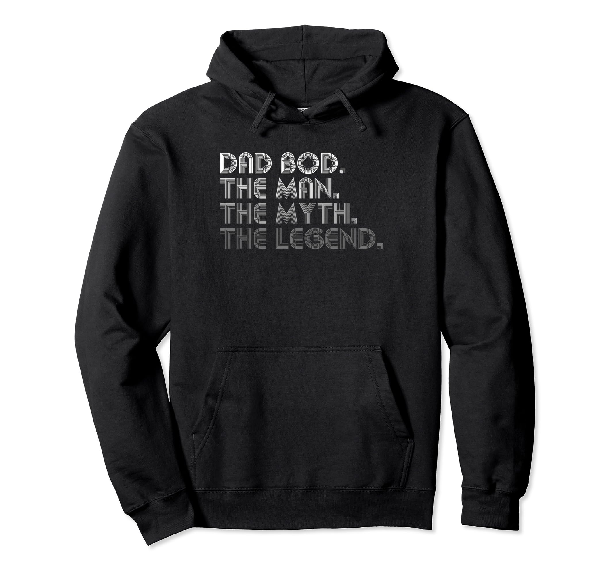 Dad Bod Myth Legend Funny Fathers Day Hoodie - Custom Art Print Unisex - T-Shirt, Sweatshirt, Hoodie