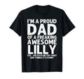 Dad Lilly Gift Fathers Day Funny T-Shirt - Custom Art Print for Adults - T-Shirt, Sweatshirt, Hoodie