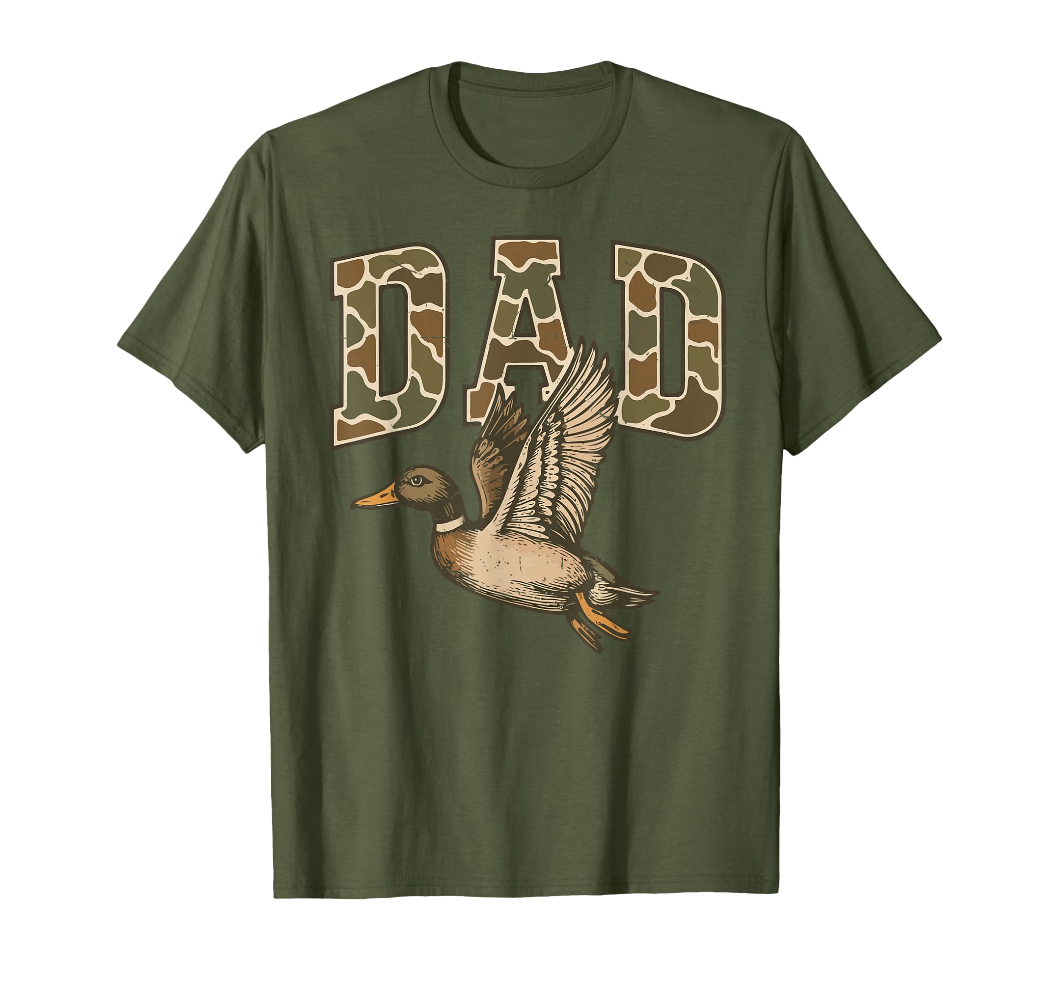 Mens Camo Dad Mallard Duck Hunting T-Shirt - Graphic Print Men Women - T-Shirt, Sweatshirt, Hoodie