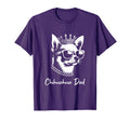 Chihuahua Dad Dog Crown And Sunglasses T-Shirt - Novelty Apparel Unisex - T-Shirt, Sweatshirt, Hoodie