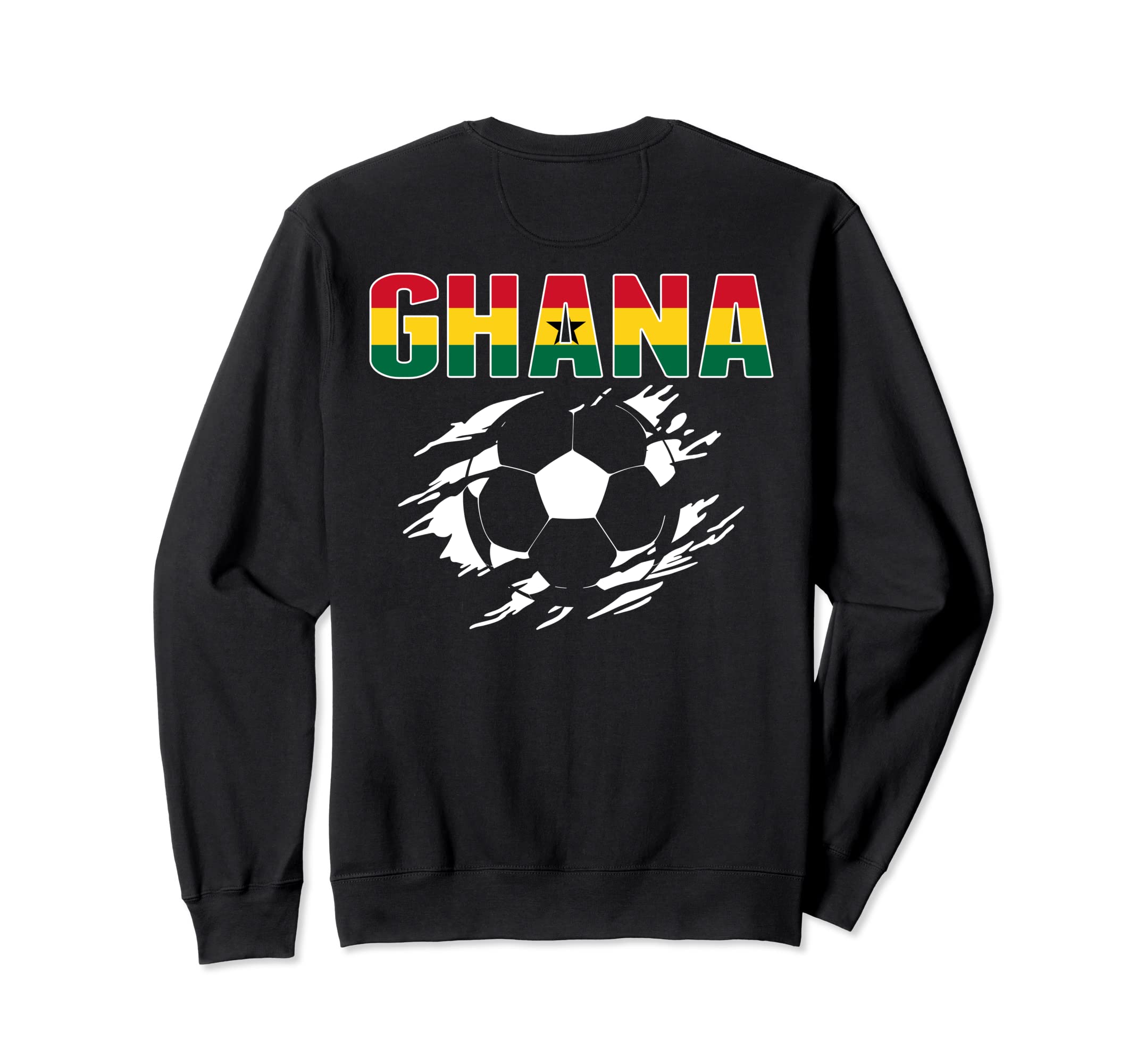 Ghana Soccer Fans Jersey Proud Sweatshirt - Graphic Print Men Women - T-Shirt, Sweatshirt, Hoodie