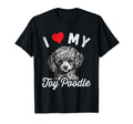 I Love My Toy Poodle I Heart My Toy Poodle T-Shirt - Graphic Print Unisex - T-Shirt, Sweatshirt, Hoodie