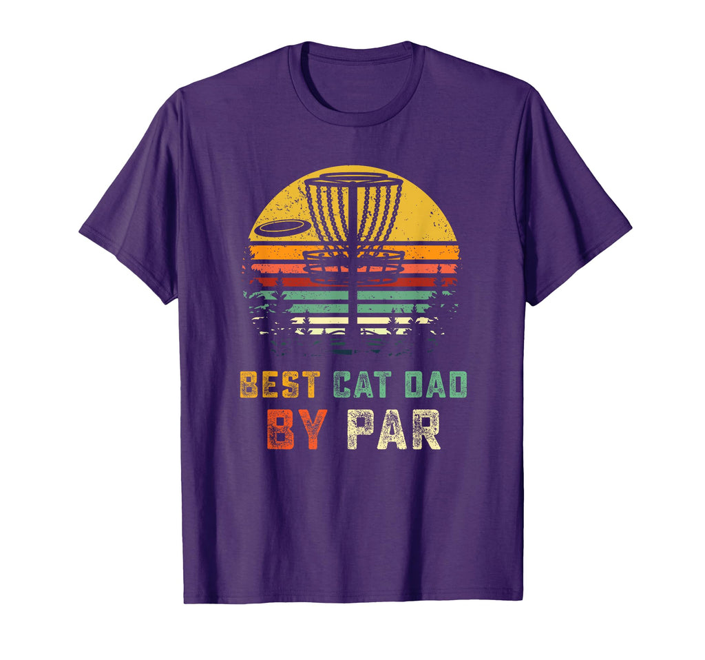Funny Cat Dad Gift Disc Golf Dad T-Shirt - Minimalist Print Men Women - T-Shirt, Sweatshirt, Hoodie