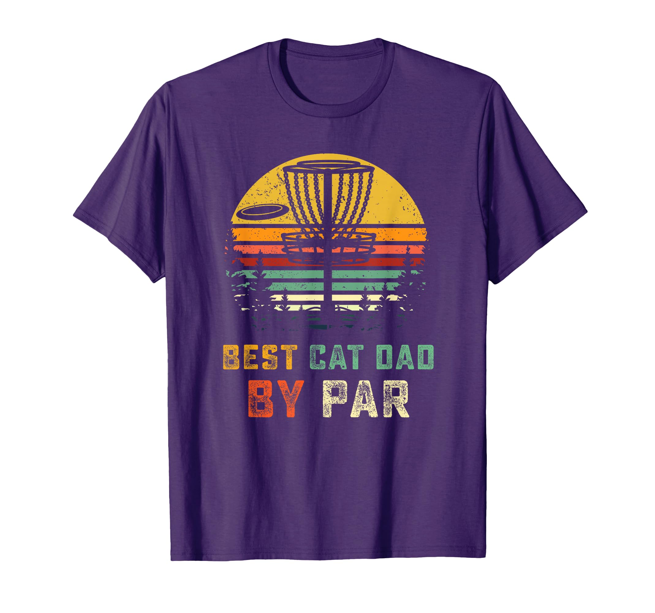 Funny Cat Dad Gift Disc Golf Dad T-Shirt - Minimalist Print Men Women - T-Shirt, Sweatshirt, Hoodie