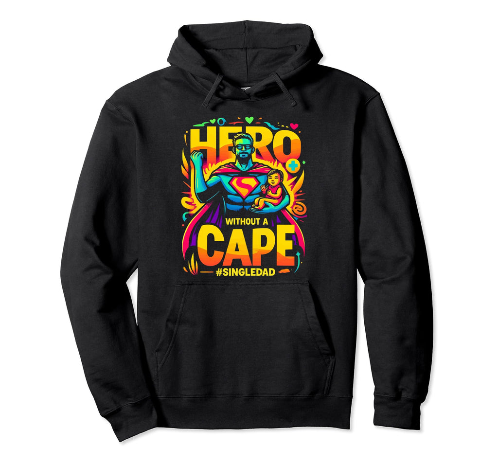 Single Dad Parenting Single Parent Hoodie - Custom Art Print for Adults - T-Shirt, Sweatshirt, Hoodie