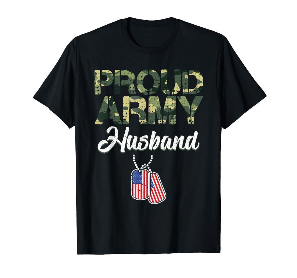 Funny Proud Army Husband Military T-Shirt - Custom Art Print for Adults - T-Shirt, Sweatshirt, Hoodie